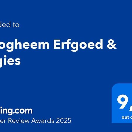 Hoogheem Erfgoed & Logies Villa Nieuwolda-Oost Ngoại thất bức ảnh